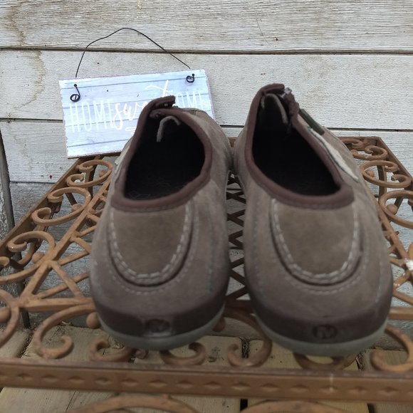 Merrell front zip suede Arabesque slip on sneaker NWOT - Picture 6 of 9